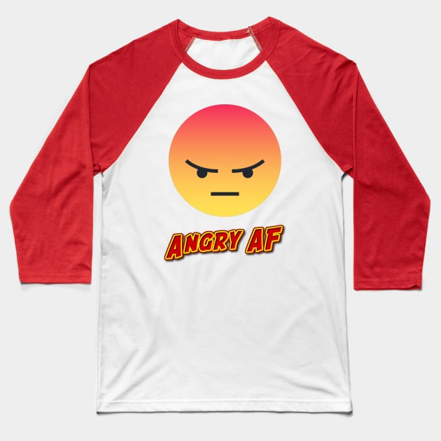 AngryAF Baseball T-Shirt by MemeJab